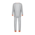 thumbnail image 6 of Qiylii Family Matching Pajamas Set Skeleton Print O-Neck Long Sleeve Tops+Trousers, 6 of 9