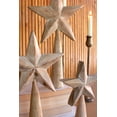 thumbnail image 2 of SET OF THREE WOODEN TABLE TOP STARS - WHITEWASH, 2 of 3
