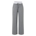 thumbnail image 6 of Women Fashion Solid Trousers Sweatpants Belt High Waist Sporty Gym Athletic Fit Jogger Pants Petite on Dress Pants for Women Business Casual Cute Comfy Pants Dress Pants for Women Business Casual Size, 6 of 8