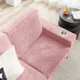 thumbnail image 5 of S-HOME 83.86" 3-Seater Corduroy Sofa in Modern Design Perfect for Living Room Bedroom Office，Pink, 5 of 12
