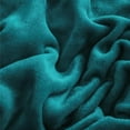 thumbnail image 3 of Flannel Sheets Twin Size Teal - Super Soft Fleece Sheets Set Fluffy Extra Plush, 3 Piece(Include Fitted Sheet, Flat Sheet, 1 Pillowcase), 3 of 7