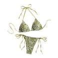thumbnail image 1 of Tankini para mujer, bikini playero de rayas de color liso, moderno y transpirable, conjunto de dos piezas, traje de baño de dos piezas para mujer, trajes de baño tankini para mujer, traje de baño de 2, 1 of 5