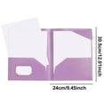 thumbnail image 3 of Two-Pocket File Folder with Inner Flap, Double Pocket Document Organizer Folder, Organizer Solution for Work Office Presentations (Purple, 9.5''x12''), 3 of 6