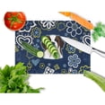 thumbnail image 2 of Carolines Treasures Blue Flowers Saint Bernard Glass Cutting Board Large 12H x 16W multicolor, 2 of 2