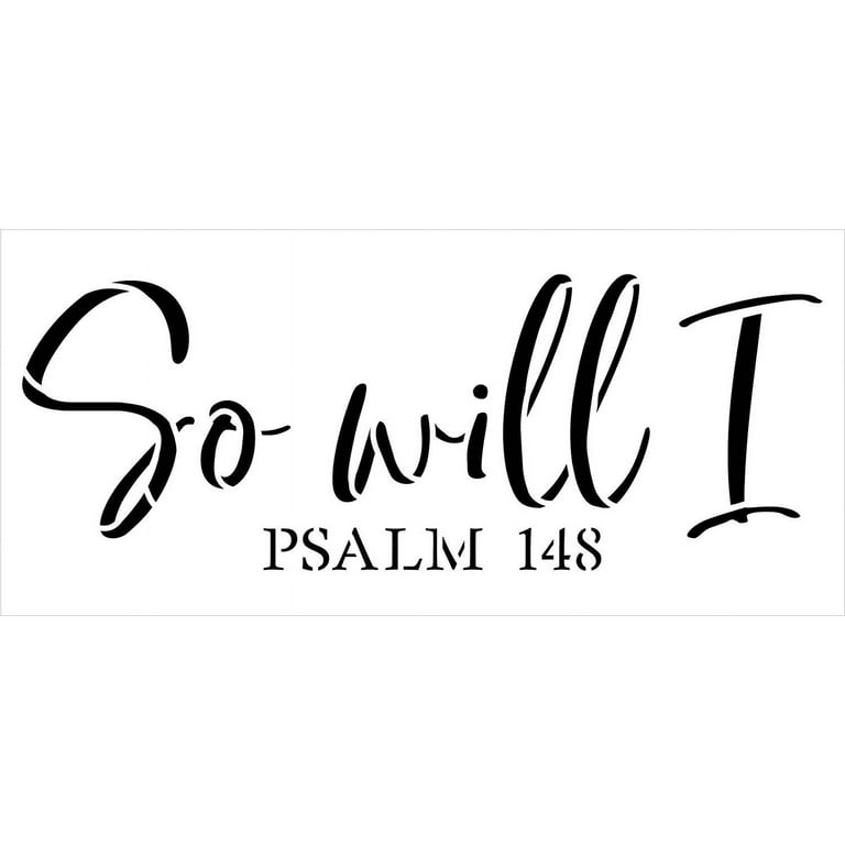 Psalm 13:6 Stencil by StudioR12 | I Will Sing to The Lord | Craft Cursive Christian Hymn Gift | DIY Bible Verse Song Lyrics Faith | Paint Wood Sign