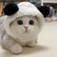 thumbnail image 2 of Pet Costume Cap with Ears Panda Shape Hat Party Dress Accessories and Small Sized Dogs, 2 of 8