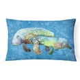 thumbnail image 1 of Carolines Treasures 8660PW1216 Manatee Coussin Décoratif en Tissu Intérieur & Extérieur, 1 of 3