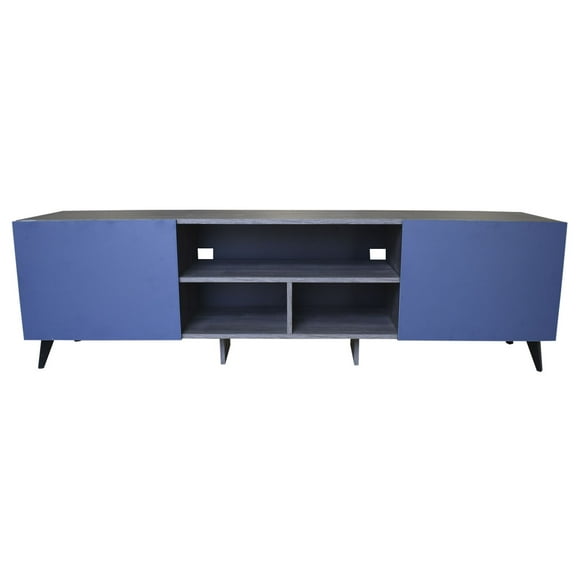 Mueble para TV de 80" Gris Storm Azul Centro de entretenimiento Hogare Europa