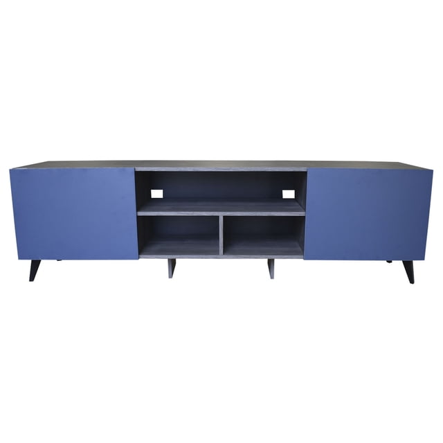 Mueble para TV de 80" Gris Storm Azul Centro de entretenimiento Hogare Europa