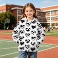 thumbnail image 4 of Qingpeng Boys Girls Cow Print Hoodie Long Sleeve Pullover Sweatshirt with Kangaroo Pocket for Winter, 4 of 6