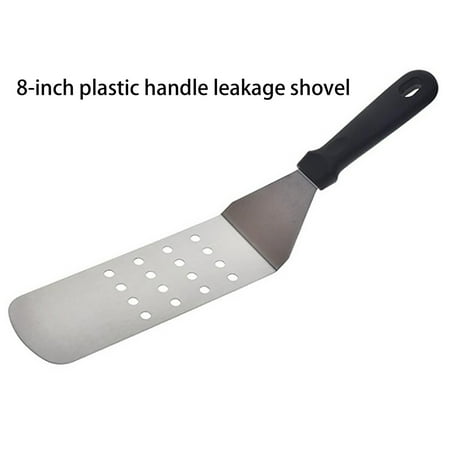 

amousa Stainless Steel Plastic Handle Cooking Shovel Multifunctional Iron Plate Burning Shovel
