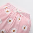 thumbnail image 6 of Ymyiu Cute Summer Outfits for Kids Toddler Baby Girl Clothes Short Sleeve T-Shirt Top + Shorts Outfits 2Pcs Set 12 Months(Pink, 12 Months), 6 of 7