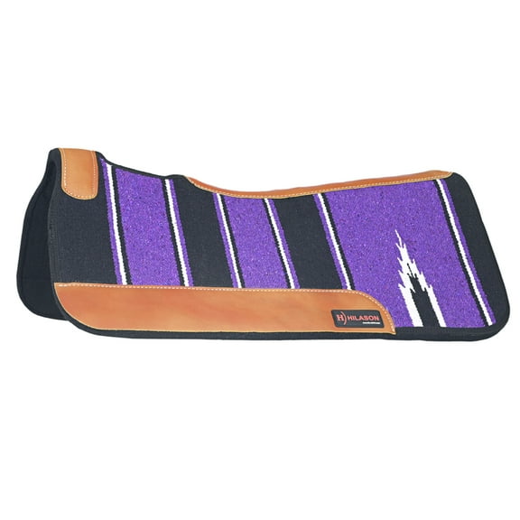 32X32Â  Hilason Western Contoured Horse Saddle Pad Wool Felt Square Black