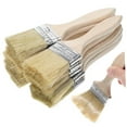 thumbnail image 4 of WEAVILUX 10pcs Disposable Paint Brushes Khaki Mix Fiber for Furniture Painting, 4 of 8