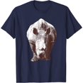 thumbnail image 1 of Cool Cute Walking Rhinoceros Hippopotamus Hippo Rhino Animal T-Shirt, 1 of 1