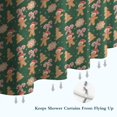 thumbnail image 6 of Green Christmas Gingerbread and Tree Pattern Shower Curtain 36"x72" ,Bathroom Decorative Shower Curtains Set with 12 Hooks,Modern Waterproof Washable Shower Curtain, 6 of 6