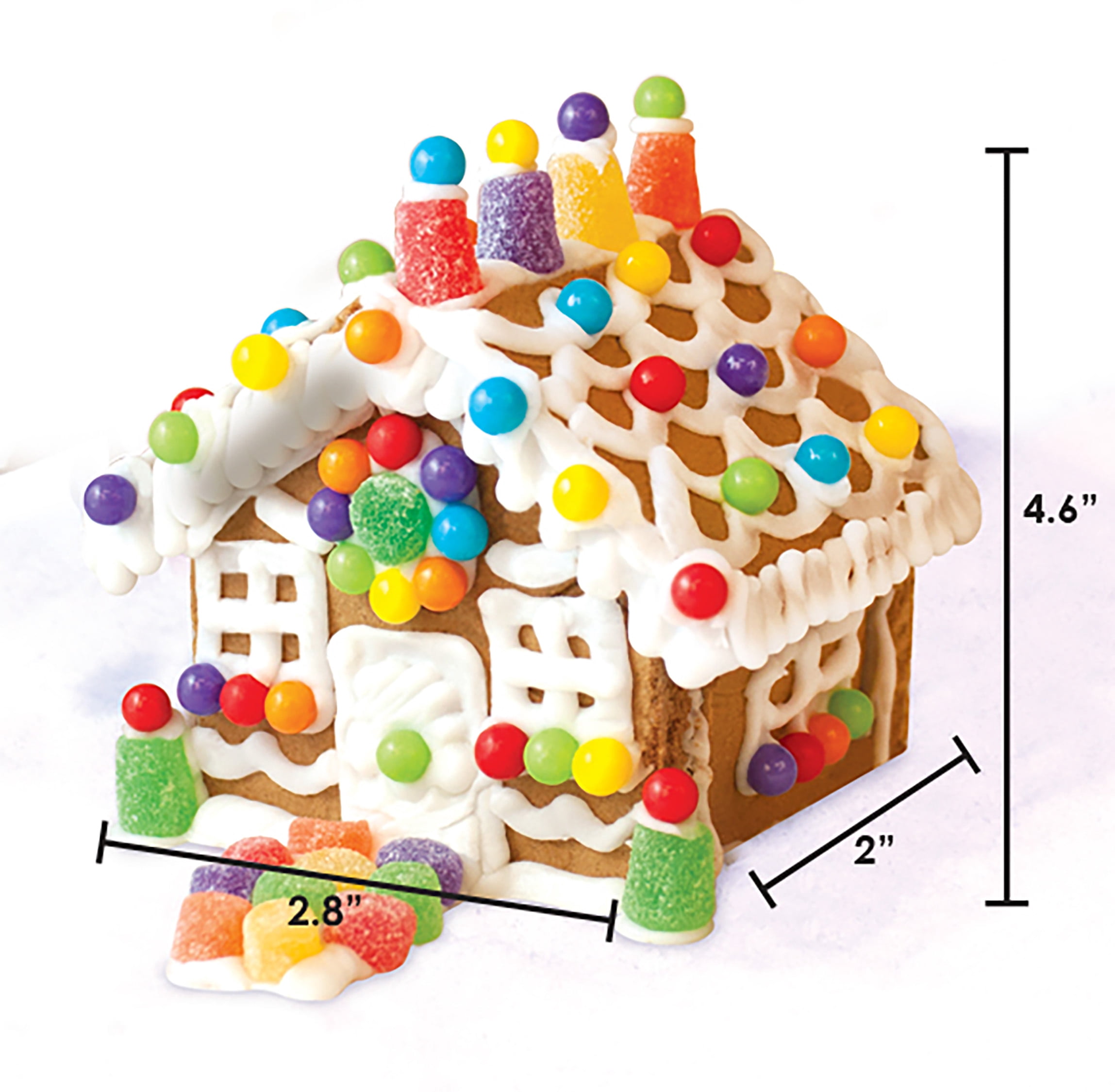 (2 pack) The Elf on the Shelf Mini Gingerbread House Kit, 7 oz