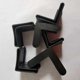 thumbnail image 1 of 20pcs L-Shaped Plastic Furniture Feet Protectors Sleeves Black 35mm Non-Slip Bed Frame Chair Leg Covers Floor Protectors For Shelves And Furniture Acc, 1 of 3