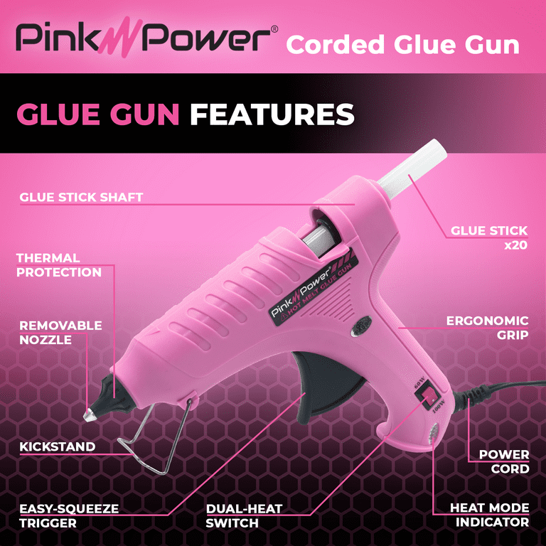 Glue guns 100w hot melt glue industrial mini thermo glue gun heat  temperature tool eu plug pink