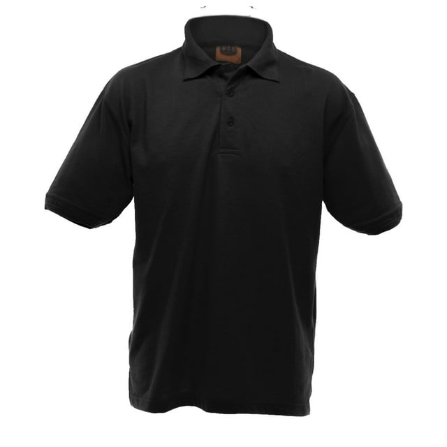 UCC 50/50 Polo Piqué Uni Épais à Manches Courtes pour Hommes
