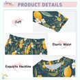 thumbnail image 3 of FORMRS Kids Pajama Set Cotton Long Sleeve Top and Pants 2-Piece Lounge Sleepwear, Sizes 18M-8Y, Blue Lemons, 3 of 6