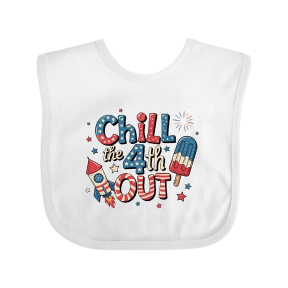Inktastic Chill the 4th out Boys or Girls Baby Bib