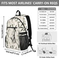 thumbnail image 3 of JIALIOU 14" Laptop Backpack Waterproof Airline Approved Stylish Casual Daypack for Travel Business College Work, Minimalist Snowdrop, 3 of 8