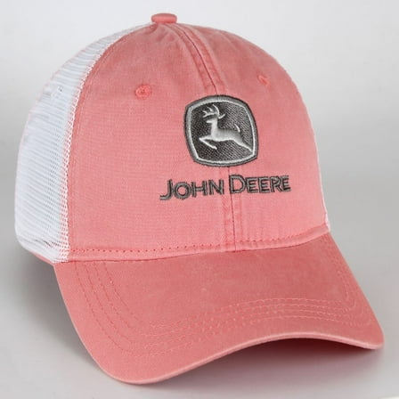 John Deere 'Solana' Cap Hat by AHEAD - Pink/White