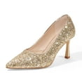 thumbnail image 5 of WomensHigh Heels Pumps Pointed-Toe Slip-On Stilettos Sparkling high heels, 5 of 5