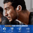 thumbnail image 3 of Auriculares PHILIPS para colocar sobre la oreja con micrófono para deportes (blancos), 3 of 4