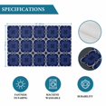 thumbnail image 6 of Navy Blue Boho Placemats Set of 8, Farmhouse Abstract Floral Aesthetic Placemats for Dining Table, Place Mats for Kitchen Tabletop, Waterproof Wipeable Dining Table Mats Set, 6 of 9