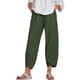 thumbnail image 4 of Mujer Pantalones Bolsillo Noveno Pantalones Pantalones deportivos sueltos de pierna ancha, Verde, 4XL Advancent AP002213-21, 4 of 5