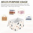thumbnail image 6 of Yayeee Collapsible Cube Storage Bin with Lid Fabric Closet Decorative Basket with Handles, Bunnies and Carrots, 6 of 7