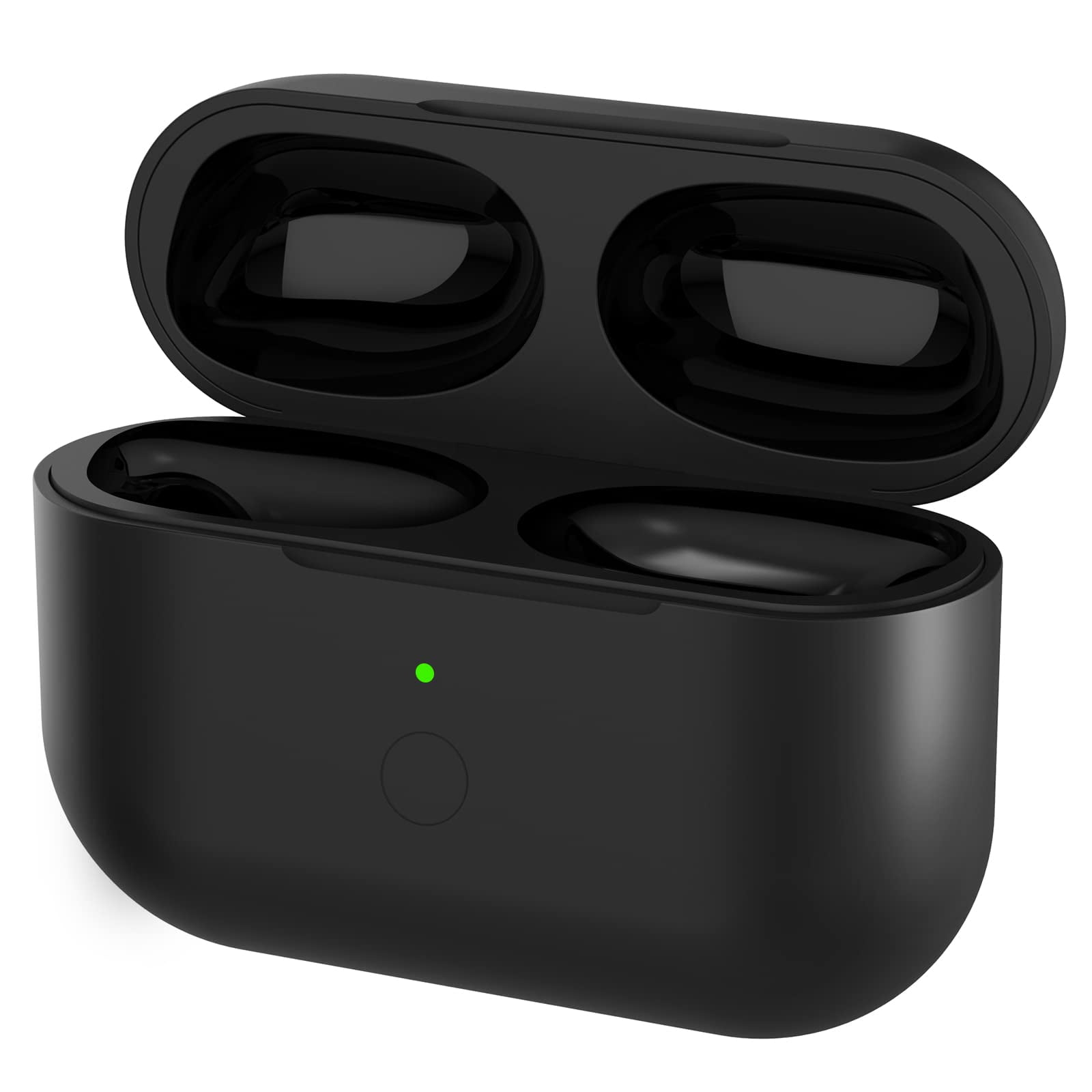 flov metrisk Arena Compatible with AirPods Pro Wireless Charging Case, Charger Case  Replacement for Air Pods Pro with 660mAh Battery and Bluetooth Pairing  Button, NO Earbuds, Black - Walmart.com