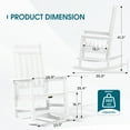 thumbnail image 5 of SERWALL Outdoor Rocking Chair, HDPE Patio Rocker for Lawn, Porch, White, 5 of 12