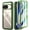 Green/Clear, variant on Poetic Guardian Case for Google Pixel 10/10 Pro 5G, Built-in Screen Protector [Work with Fingerprint ID], [2 Front Frame] [Wireless Charge] Full Body Shockproof Rugged Clear Cover Case, Blue/Clear