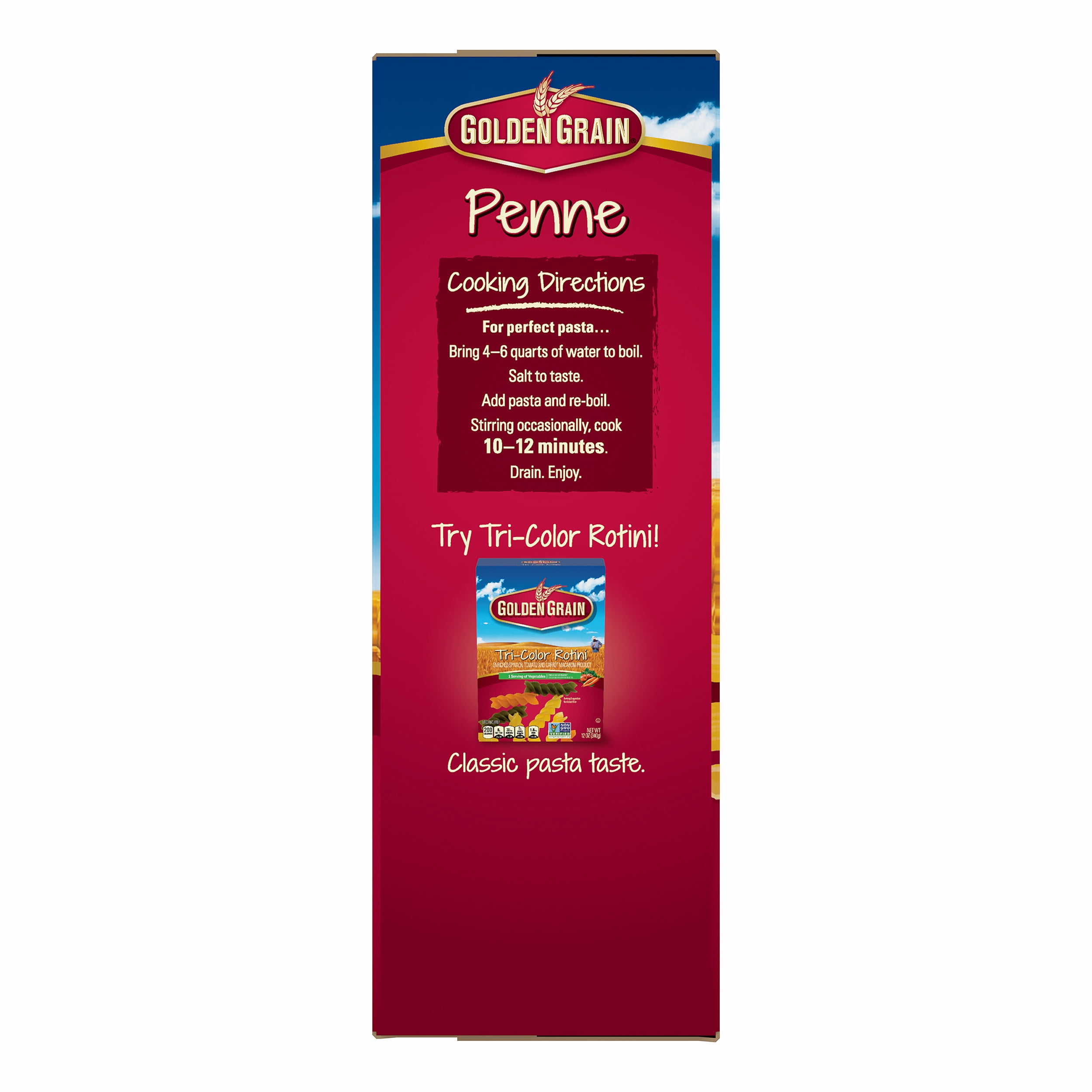 Golden Grain Penne Rigate, 16 oz
