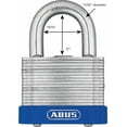 thumbnail image 3 of Keyed Padlock, Open, Square Steel Body, Hardened Steel Shackle, 15/16 in W, 3 of 5