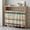 Brown Turquoise, variant on Farmhouse Green Brown Sink Skirt 11"Wx13"L, Dustproof Under Sink Curtain with Self Adhesive Tape, Vintage Ombre Wooden Cabinet Curtain Cover for Bathroom Vanity, RV, Kitchen Cabinet Storage Shelf