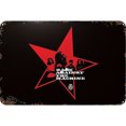 thumbnail image 1 of Placa Metal Vintage Banda Música Pintura Hierro Rectangular Bar Artística 30x20cm, 1 of 9