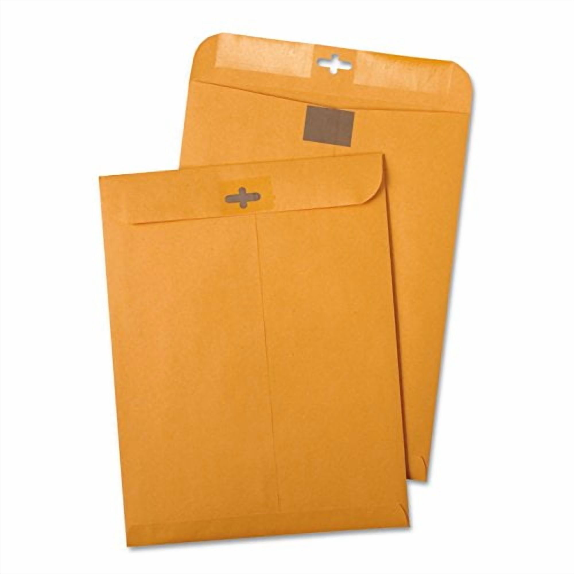 Quality Park Postage Saving Clasp Envelopes, 6 x 9 Inches, Kraft Brown, Pack of 100