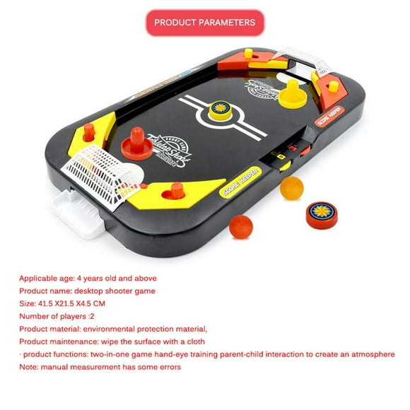Xingzhi Jeu de Hockey sur Glace de Bureau 2 en 1, Mini Hockey sur Air de Loisirs, Jouets Éducatifs Interactifs pour Enfants, Cadeau Sport Intérieur
