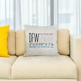 thumbnail image 2 of 3drose, Decorative Text Dfw, Dallas Fort Worth, United States, Coordinates, 16x16 inch Pillow Case, 2 of 5