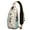 Beige-25, variant on Wild Floral Tribal Abstract Elephant Backpack, Lightweight Sling Bag with Artistic Ethnic Illustration for Daily Commuting