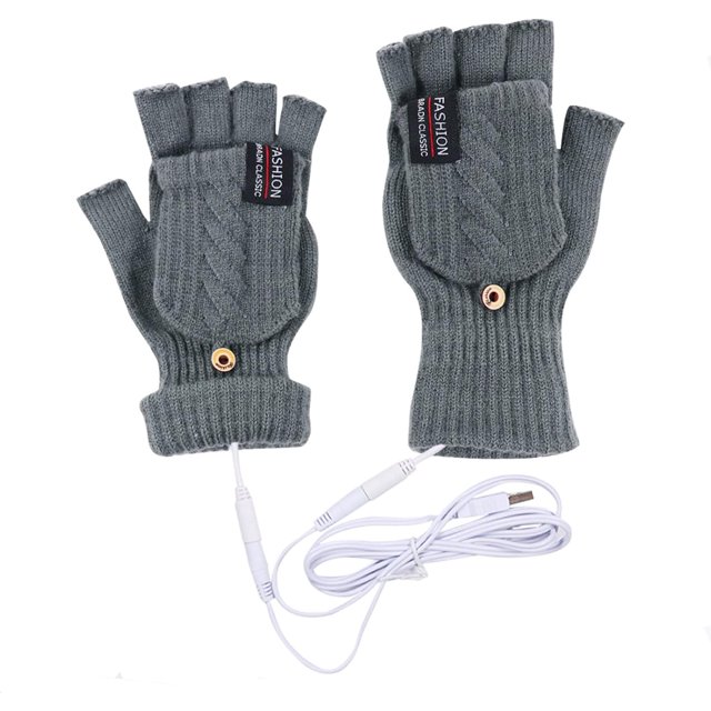 Guantes Térmicos Térmicos para Hombres Mujeres Manoplas Térmicas Calentadores de Manos Eléctricos USB Recargables Lavables Guantes Cálidos de Manos Completas y Medias para Interiores o Exteriores