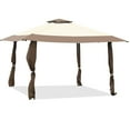 thumbnail image 4 of Resenkos 13' x 13' Brown & Beige Pop-Up Outdoor Canopy, Waterproof, 4 of 12
