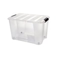 thumbnail image 1 of Caja de Almacenamiento con Ruedas y Tapa con Asas de Seguridad AGBOX | Transparente | Cap. 32L | Fácil Transporte y Organización, 1 of 5