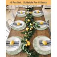 thumbnail image 4 of 15 Inch Round Placemats Set of 6, Sage Green Snowflake Christmas Non Slip Heat Insulation PP Table Mats, Winter Xmas Snowflakes Washable Place Mats for Kitchen Dining Party Table Decor, 4 of 7
