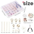 thumbnail image 2 of Keyohome Keychain Making Kit Practical Bag Charm Kit Multifunctional DIY Keychain Supplies for DIY Crafting and Jewelry Making, 2 of 10