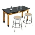 thumbnail image 5 of NPS 24x72" Modern Wood Science Lab Table with Chemical proof Top in Black, 5 of 6